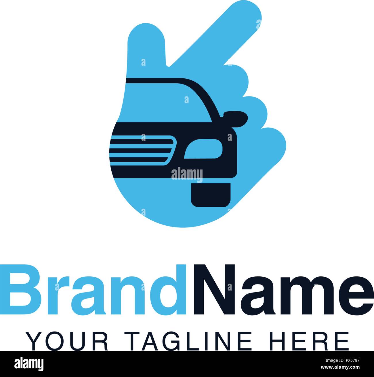 car solution logo services template. auto company logo design Stock Vector