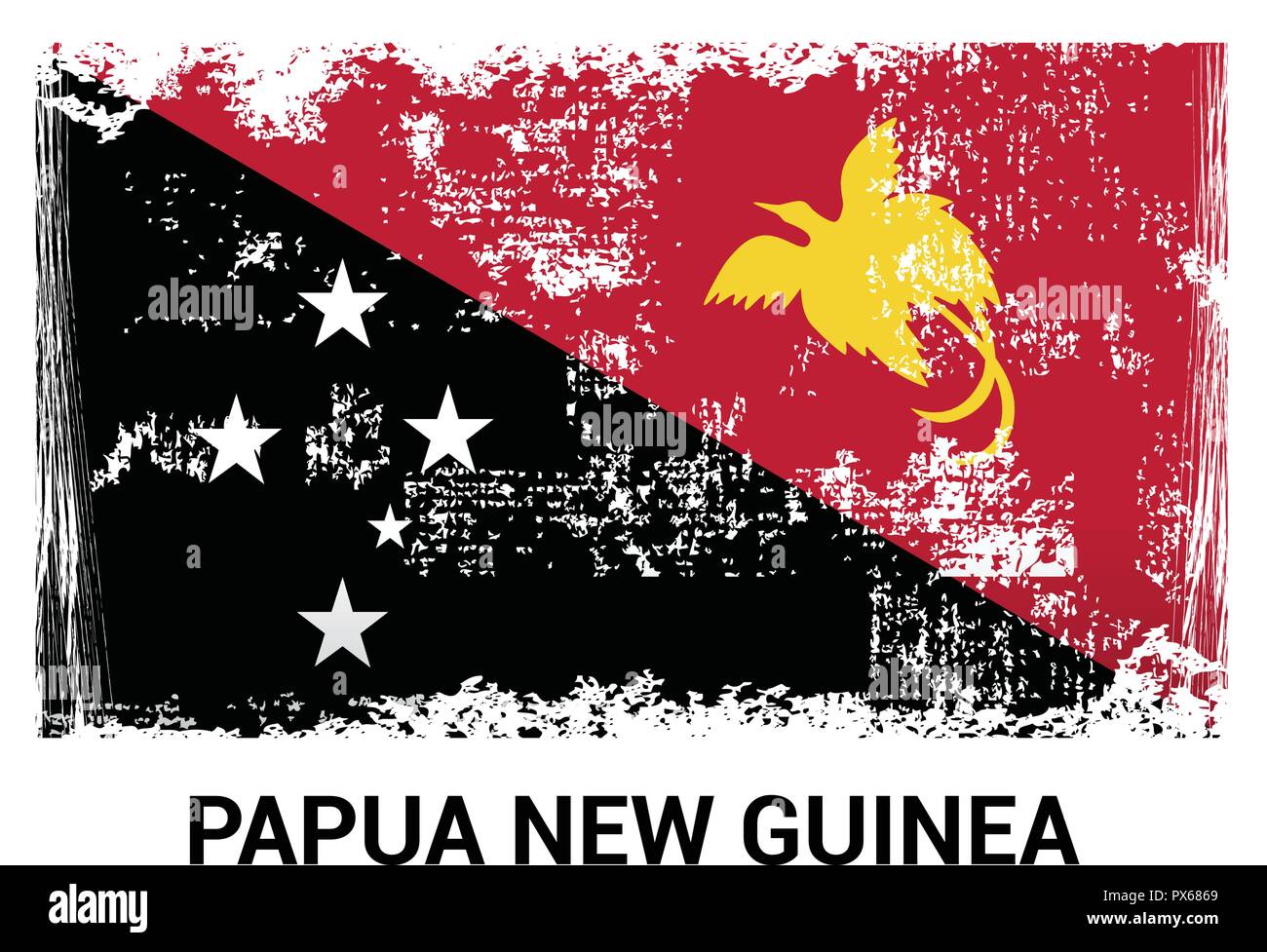 Papua New Guinea flags design vector Stock Vector Image &amp; Art - Alamy
