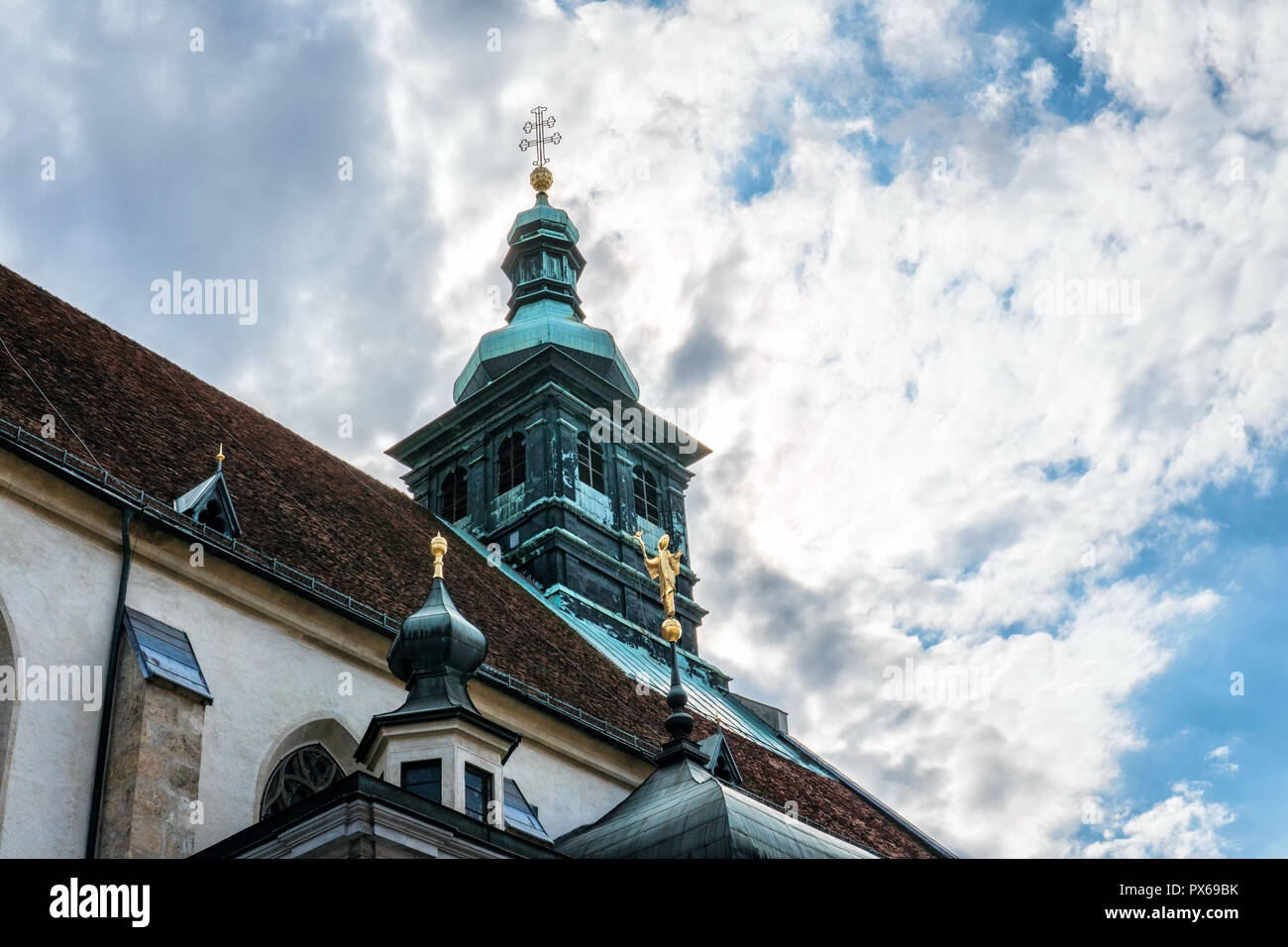 Europe. Graz. Austria. beautiful view of St. Catherine's Church Stock ...