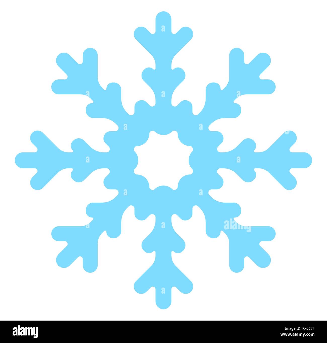 Blue winter snowflake for your design. Vector illustration Stock Vector ...