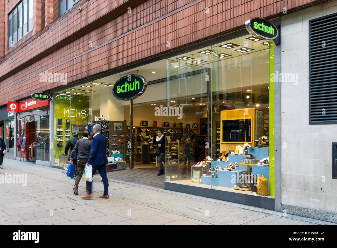 A branch of Schuh in Oxford Street, London. Stock Photo