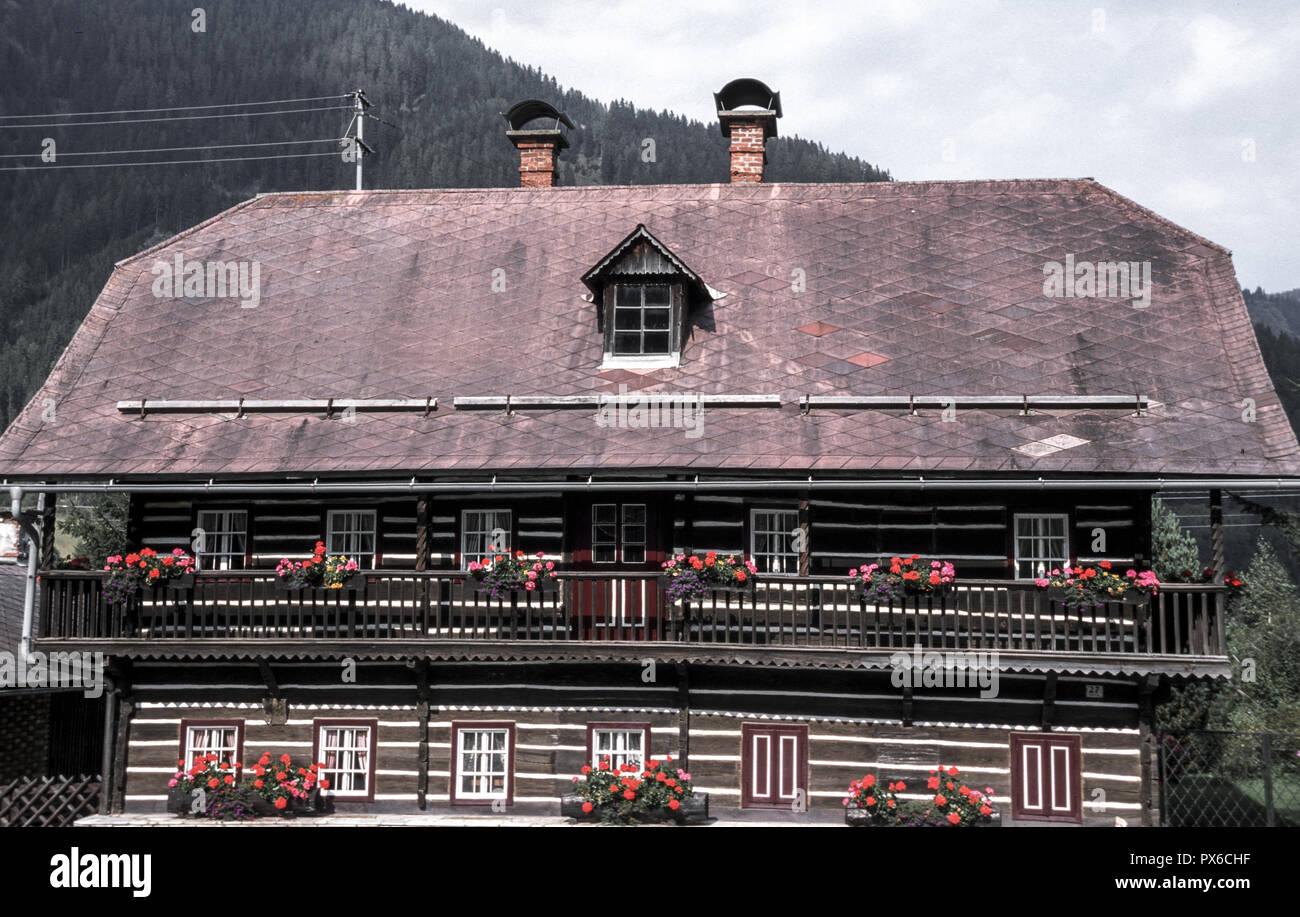 Traditional buildings, Austria, Carinthia, Nock area, diverse Stock