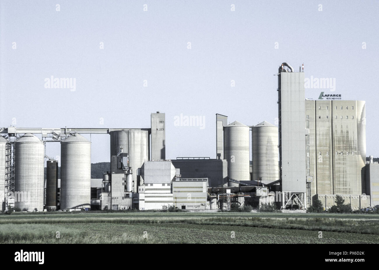 Cement plant (La Farge, Perlmooser), Austria, Lower Austria, Vienna ...