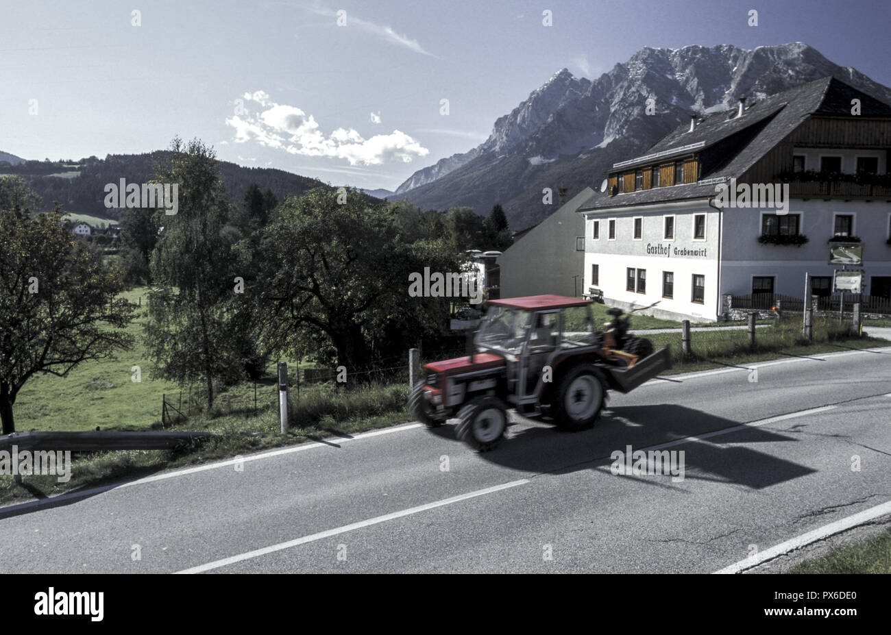 Mountain Grimming, Austria, Styria, Enns valley, Irdning Stock Photo