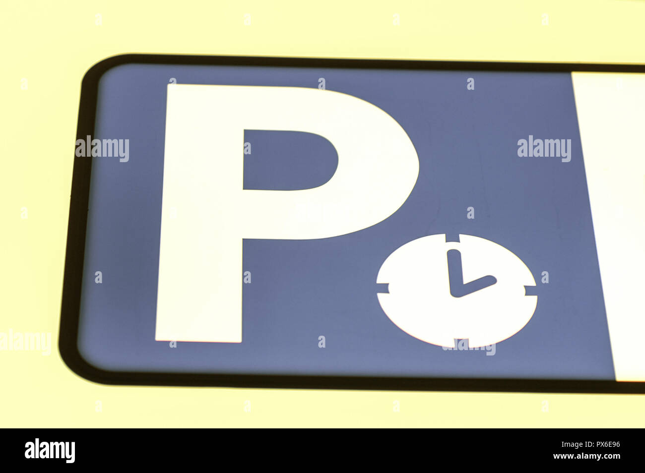Sign parking, parking meter, time limit Stock Photo Alamy