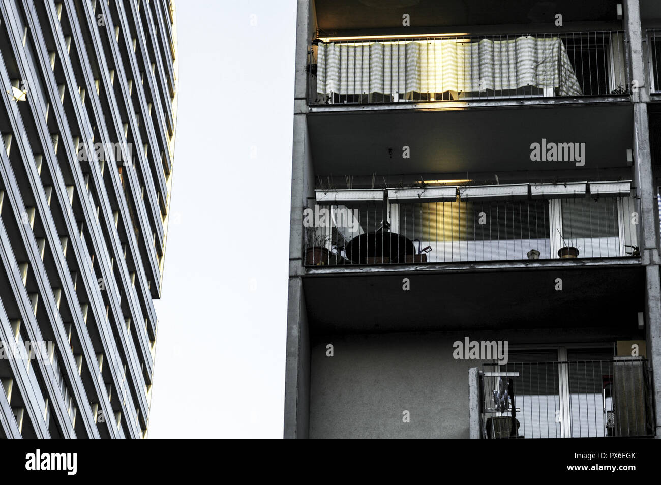 Vienna, Danube City, modern architecture, flats with balconies, Austria