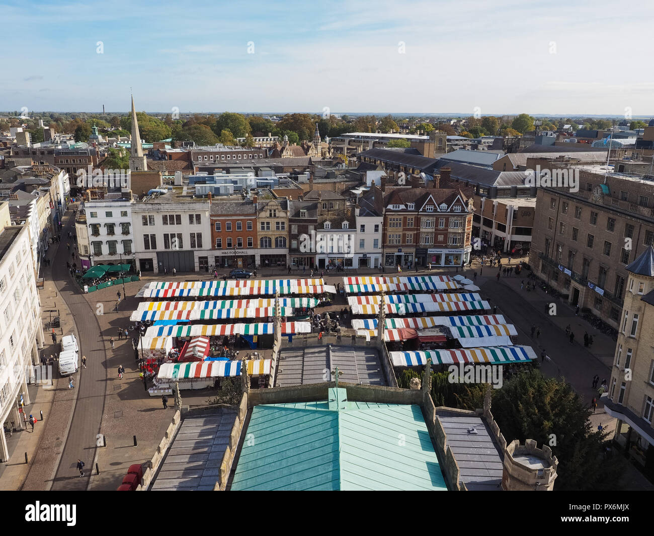 Aerial view cambridge market square hi-res stock photography and images ...