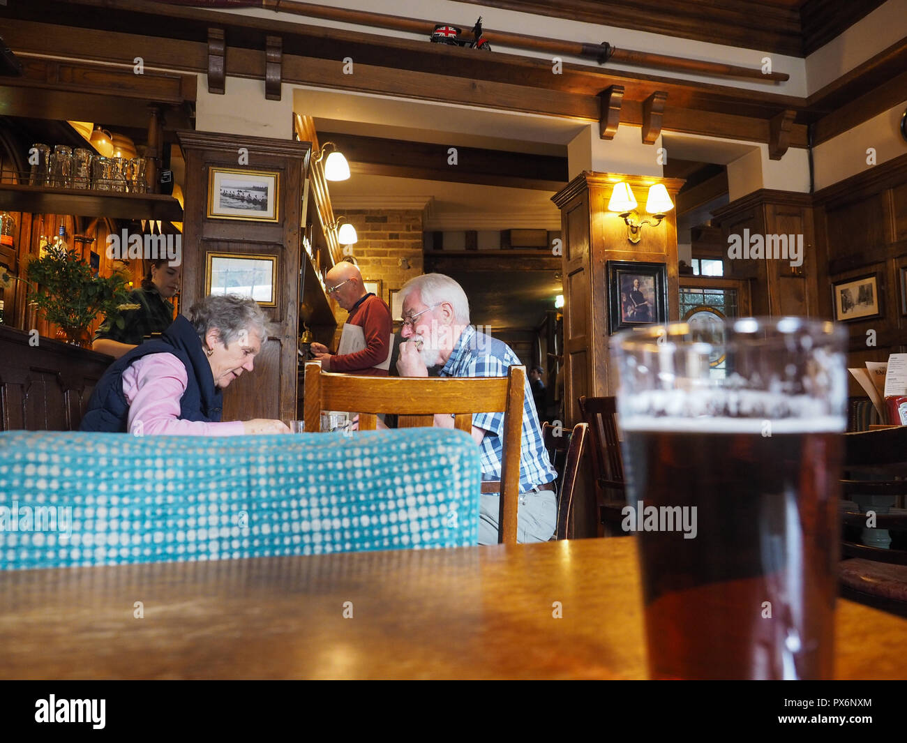 CAMBRIDGE, UK - CIRCA OCTOBER 2018: The Eagle Pub where DNA discovery was announced in 1953 by scientists of the Cavendish Laboratory Stock Photo