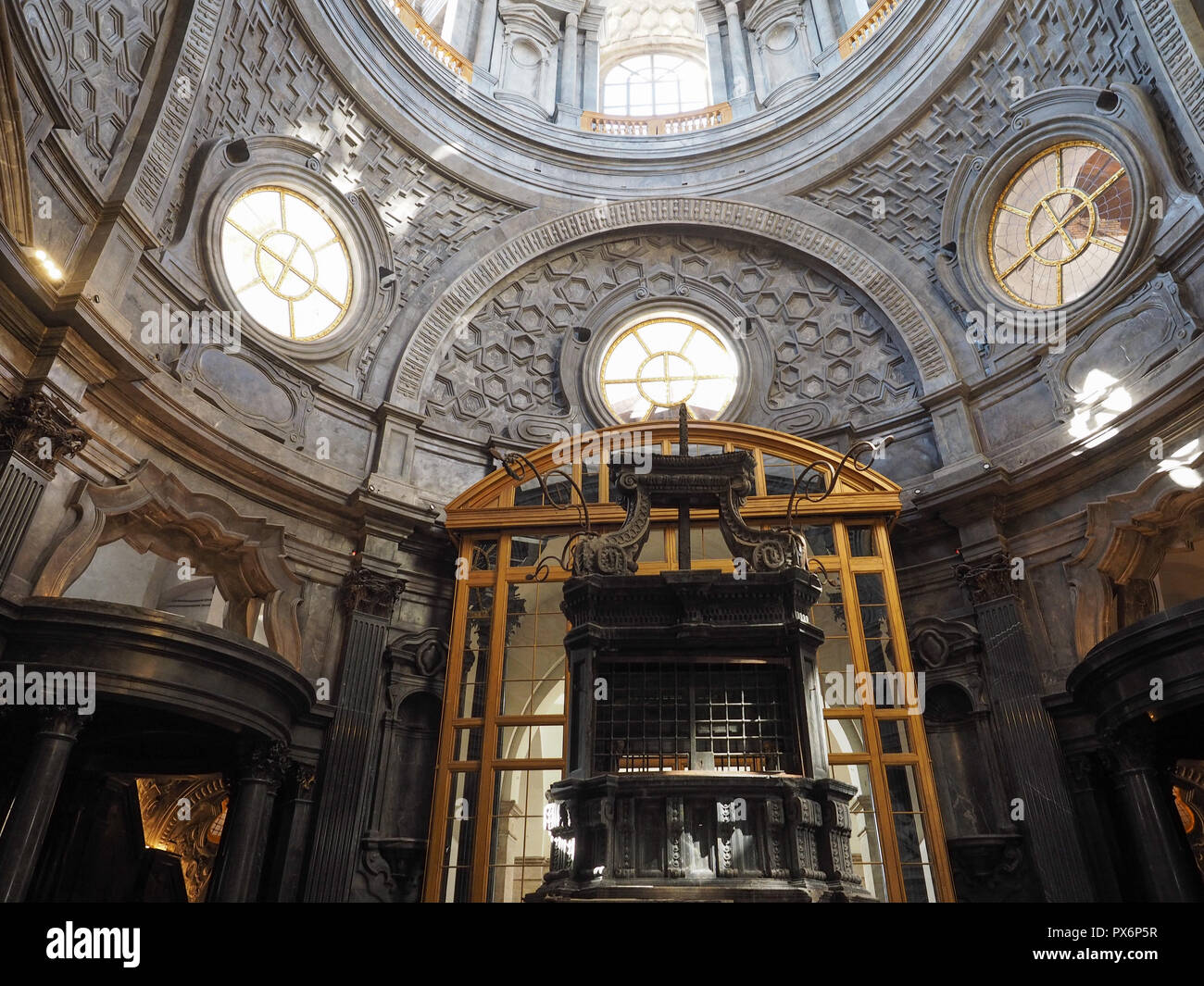 TURIN, ITALY CIRCA OCTOBER 2018 Cupola cappella della Sindone