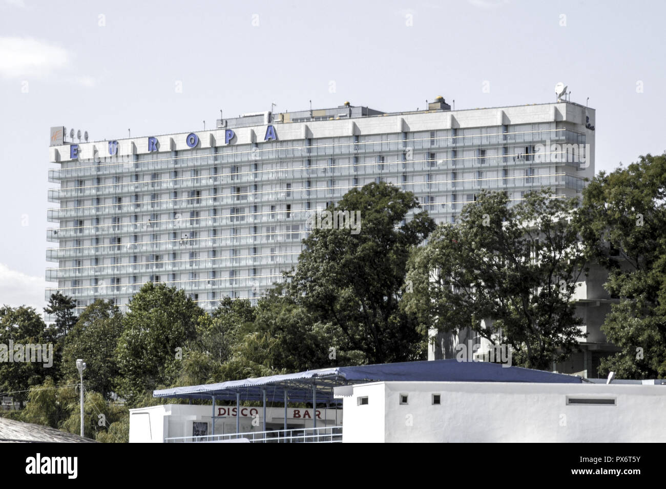 Black Sea Coast Tourist Resort Eforie Nord Hotel Europa Romania Eforie Nord Stock Photo Alamy