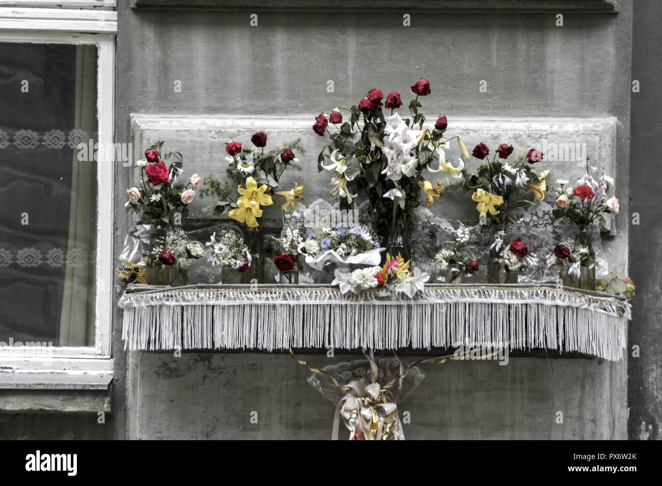 Lviv, house, flower Altar, Ukraine, Western Ukraine Stock Photo Alamy