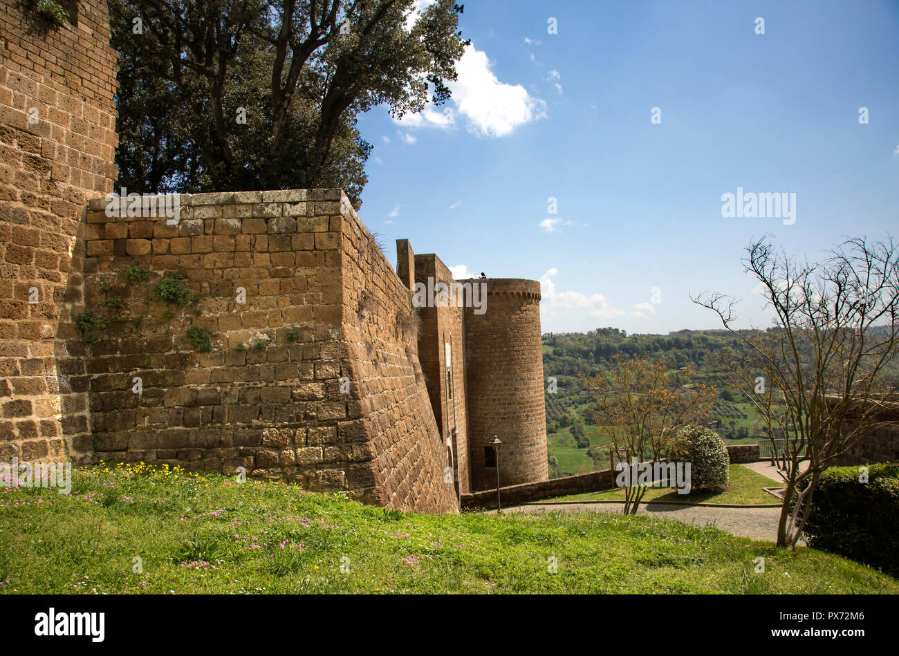 Orvieto, the medieval Fortezza built by order of the Spanish Cardinal ...