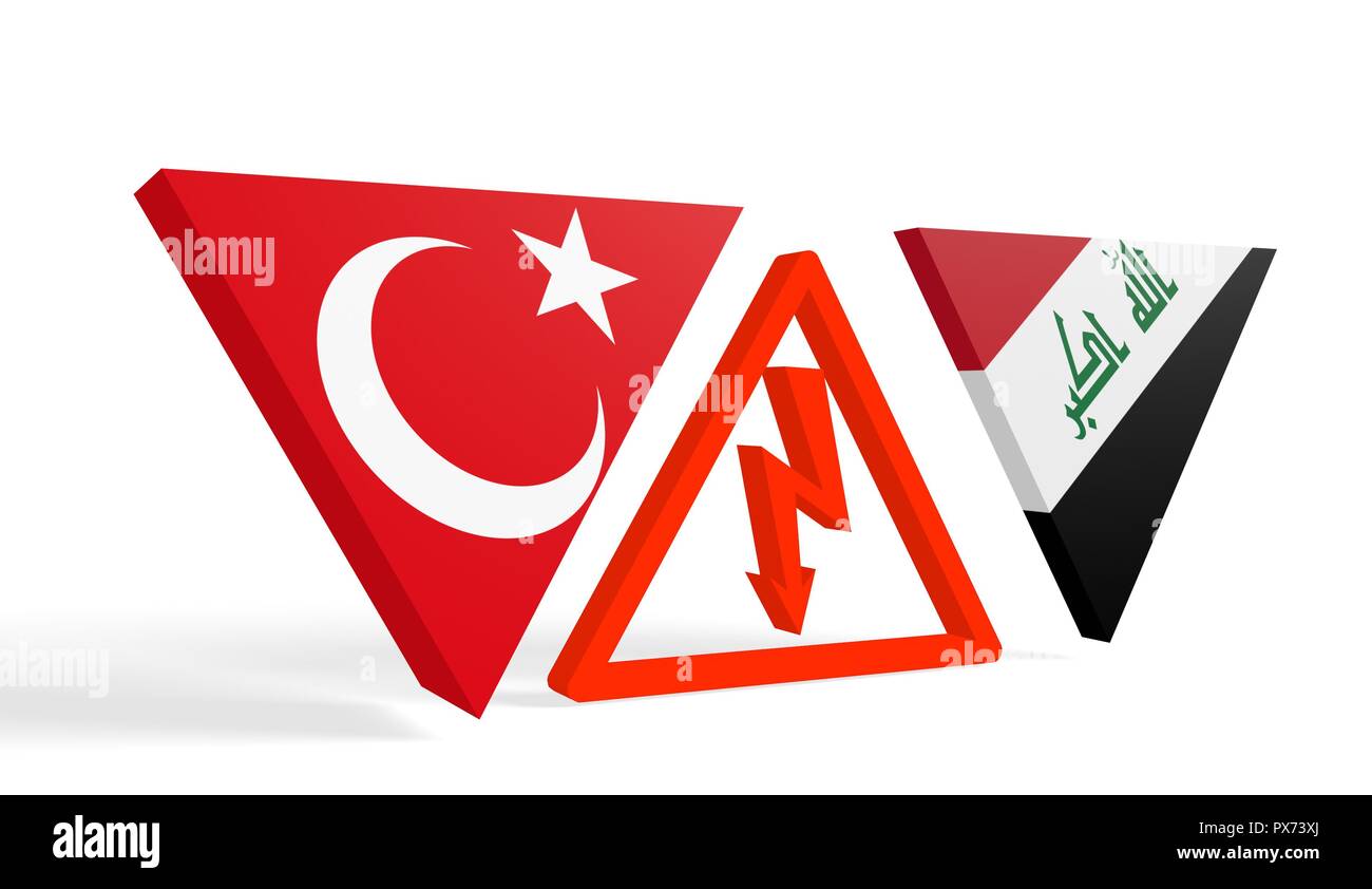 Image Relative To Politic Relationships Between Iraq And Turkey