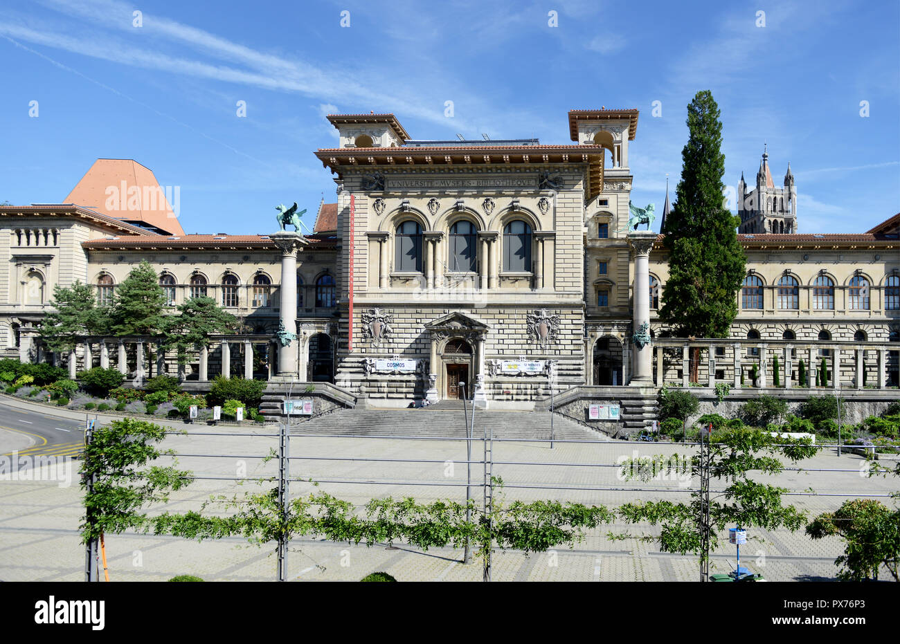 Palais de Rumine in Lausanne, Switzerland Stock Photo