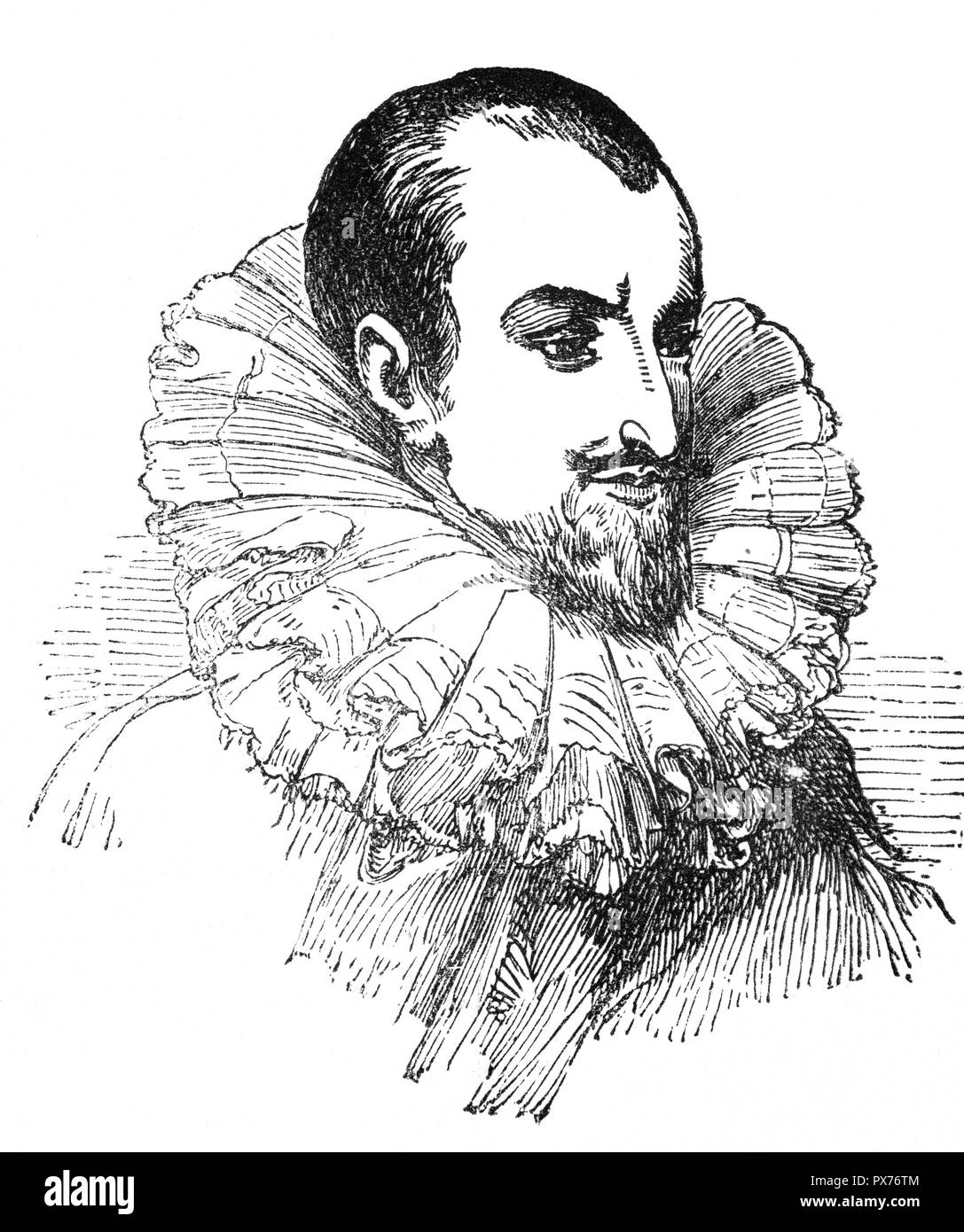 Edmund Spenser (1553-1599) was an English poet best known for The Faerie Queene, an epic poem and fantastical allegory celebrating the Tudor dynasty and Elizabeth I.  Like most Protestants near the time of the Reformation, Spenser saw a Catholic church full of corruption, and he determined that it was not only the wrong religion but the anti-religion. This sentiment is an important backdrop for the battles of The Faerie Queene. He is recognized as one of the premier craftsmen of nascent Modern English verse, and is often considered one of the greatest poets in the English language. Stock Photo