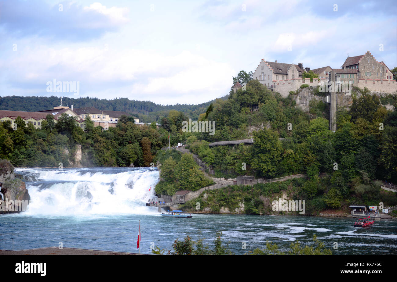 Rhinefalls on Rhine river near Schaffhausen, Switzerland Stock Photo