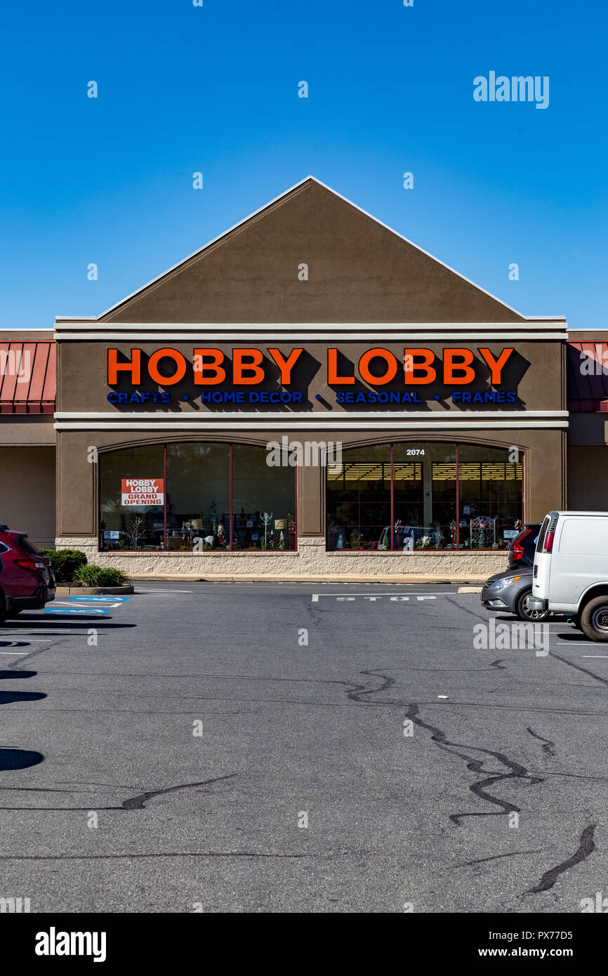 Lancaster, PA, USA October 18, 2018 Hobby Lobby Stores is a private