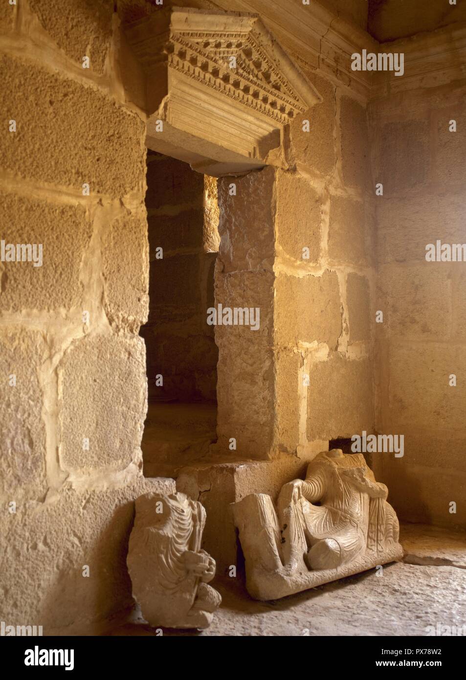 Syria. Palmyra. Valley of the Tombs. Funerary Tower. 1st century AD ...