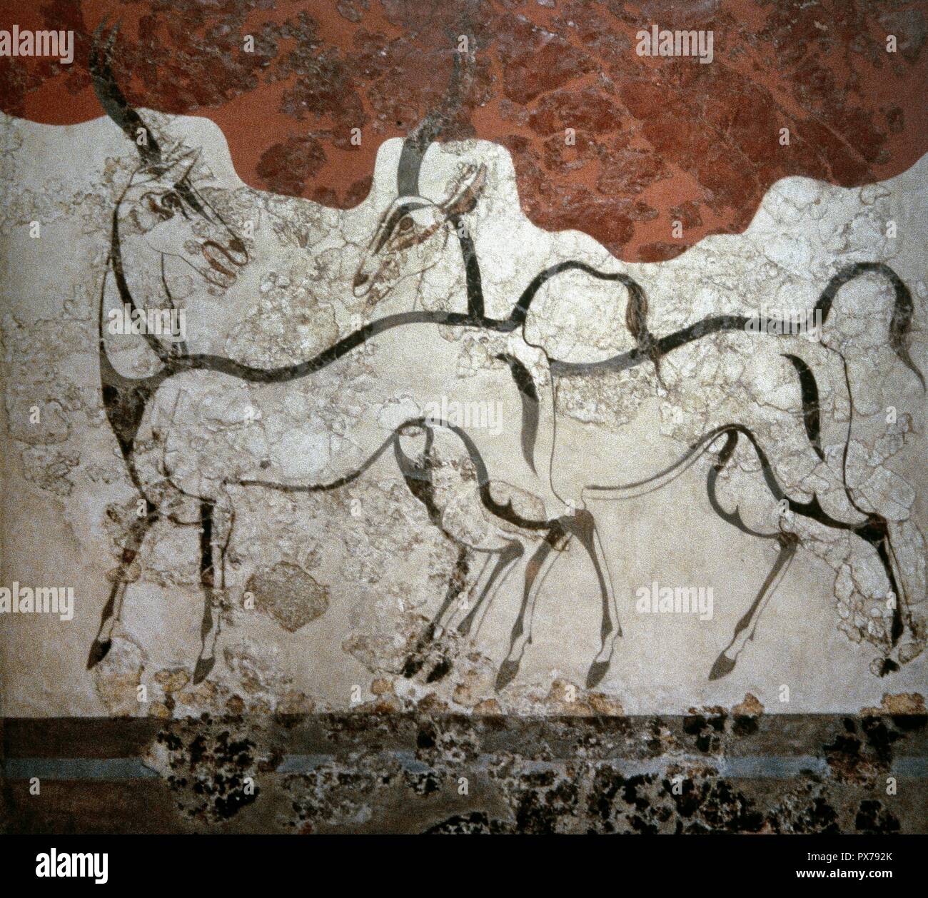 File:Santorini Museum Prehistoric Thera Wall Painting