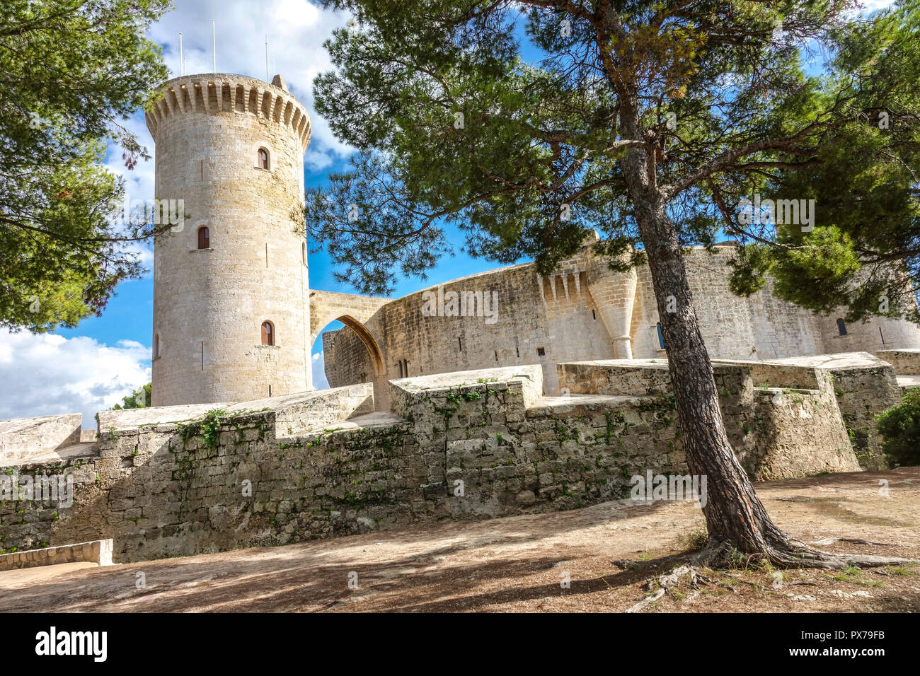 Bellver Castle Palma de Mallorca Spain Stock Photo