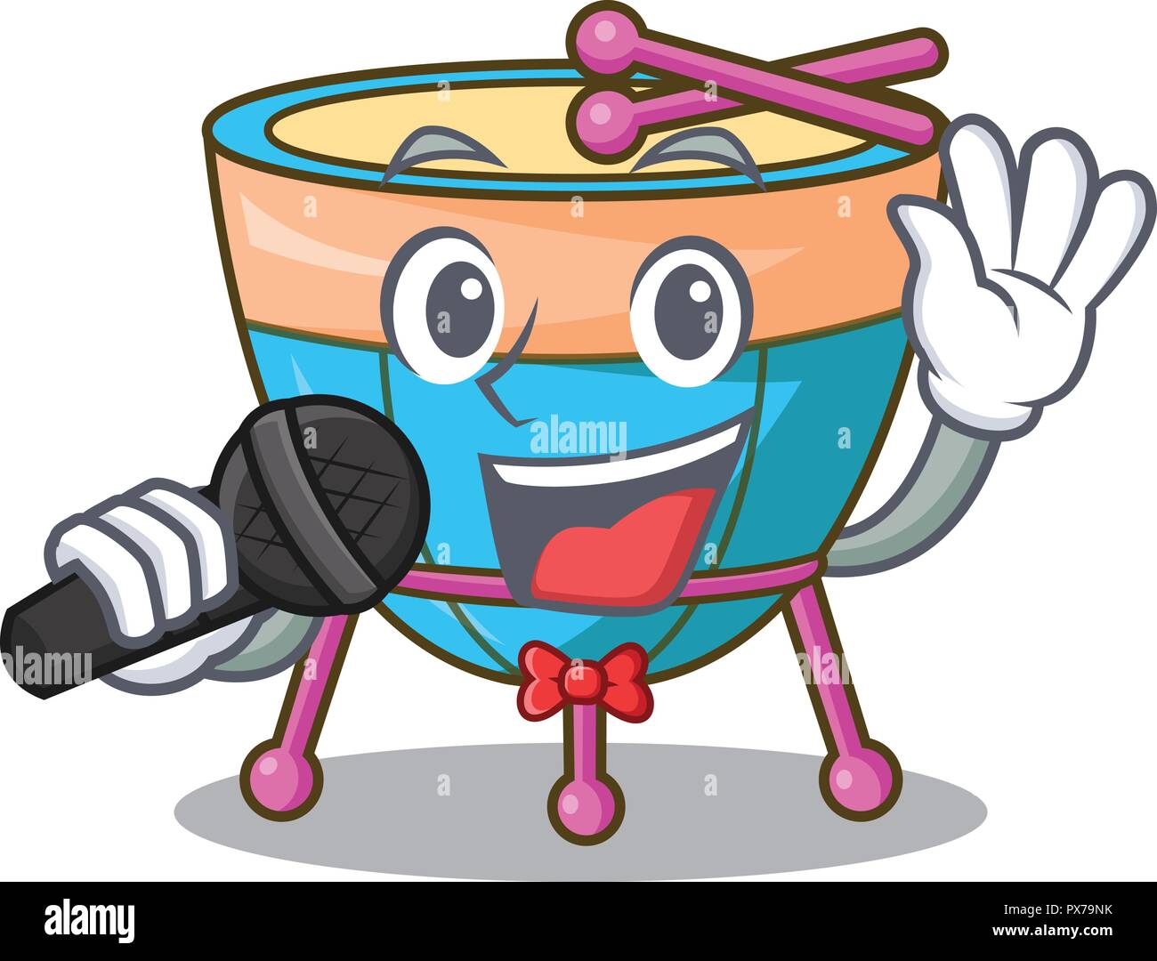 Timpani cartoon illustration Stock Vector Images Alamy