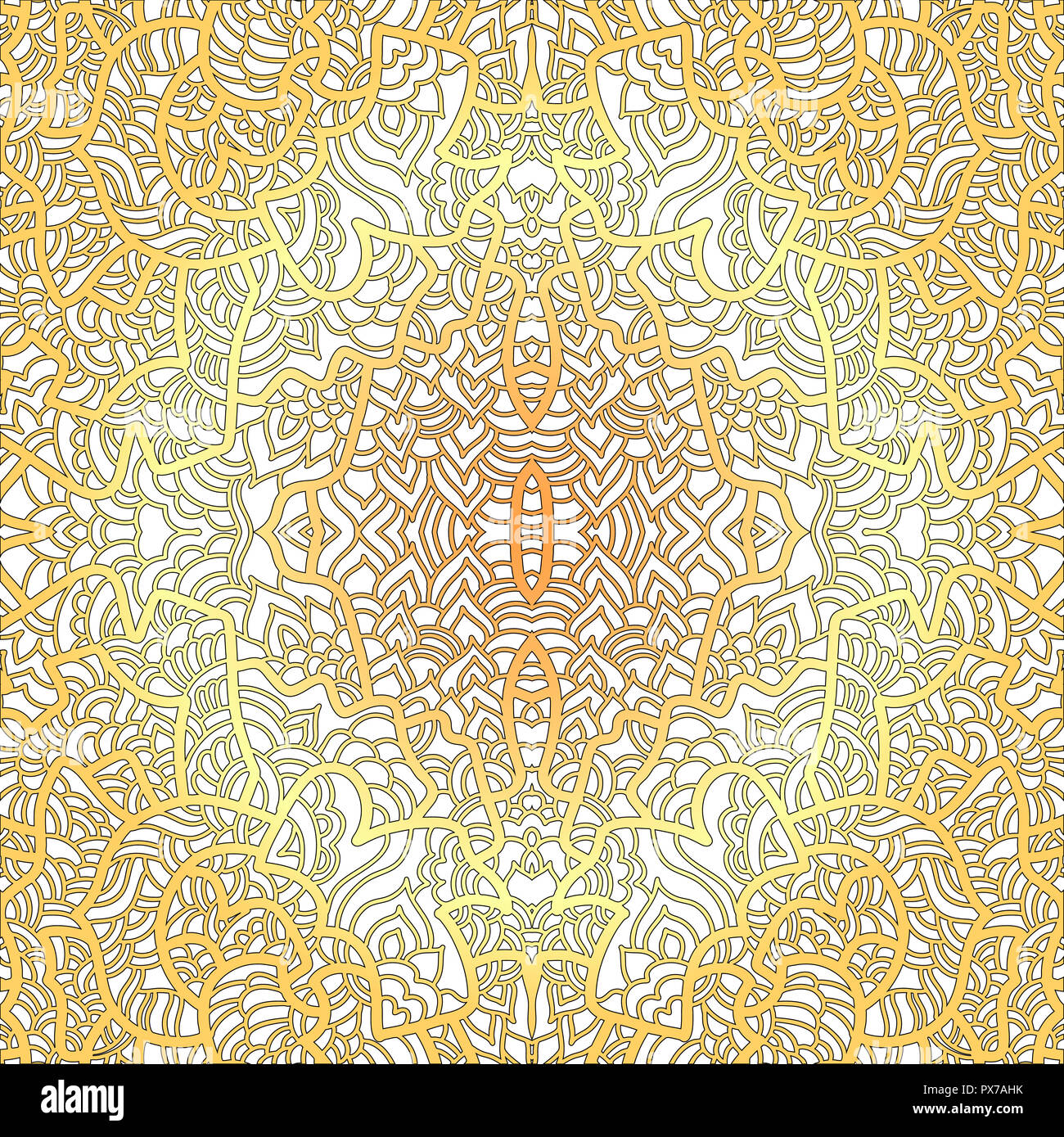 Abstract square pattern with asian motifs in oriental style. Vector ...