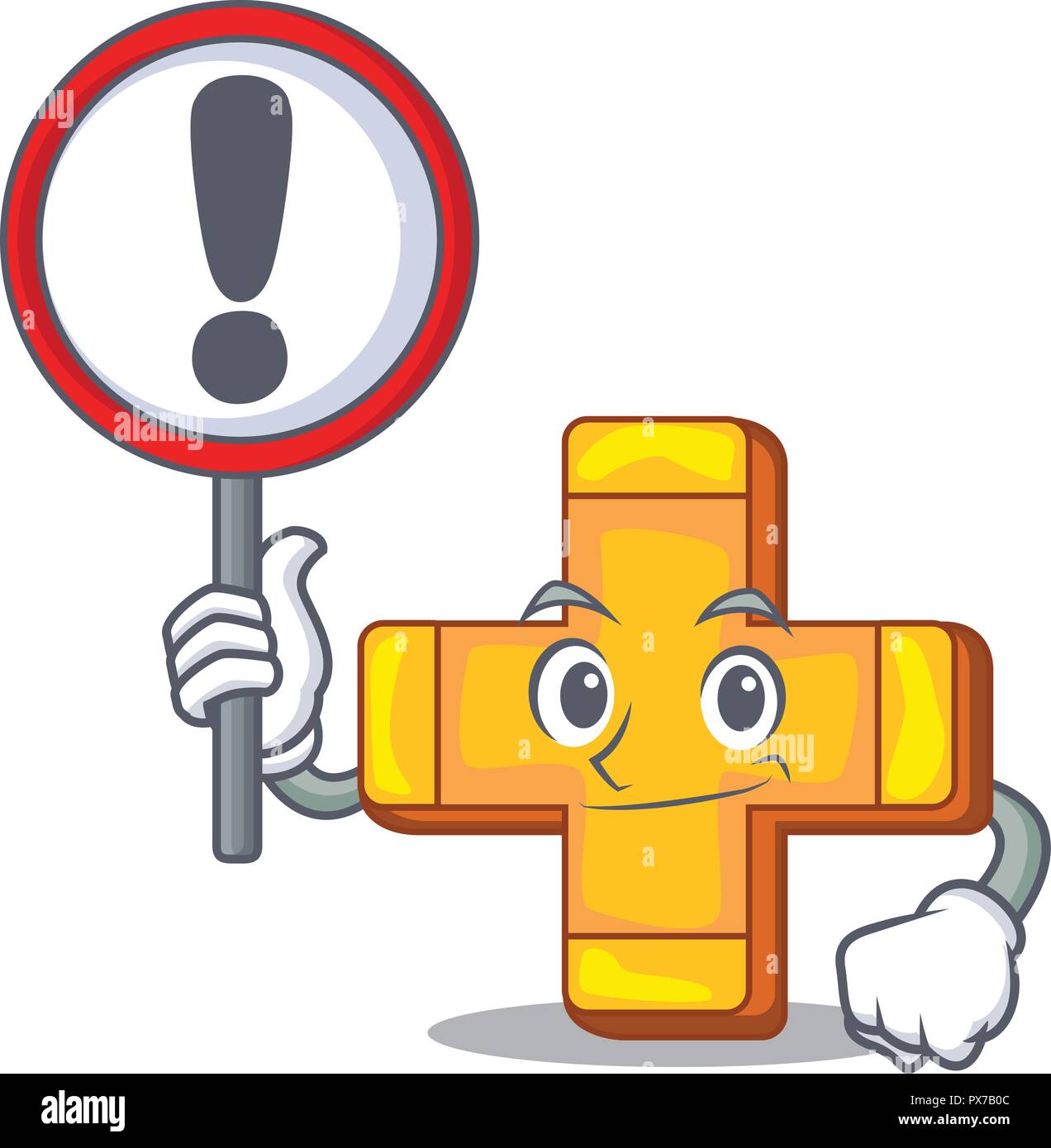 With sign character line draw symbol plus sign Stock Vector Image & Art ...