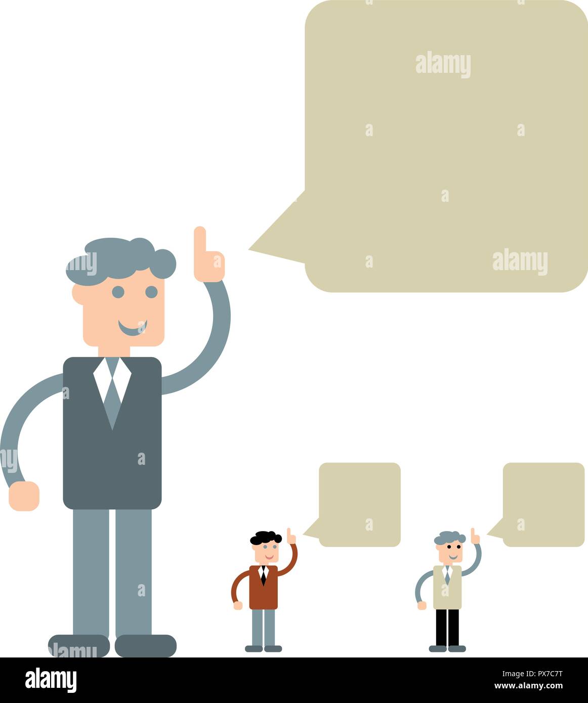 Design of person with speech bubble. Stock Vector