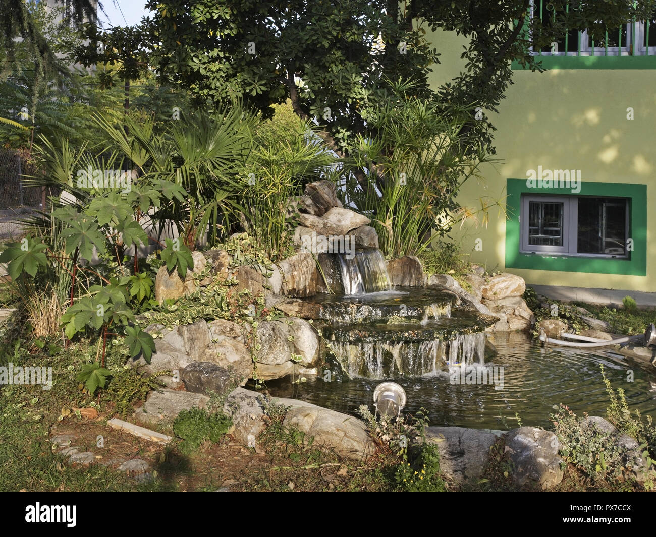 Fountain in Gevgelija town. Macedonia Stock Photo