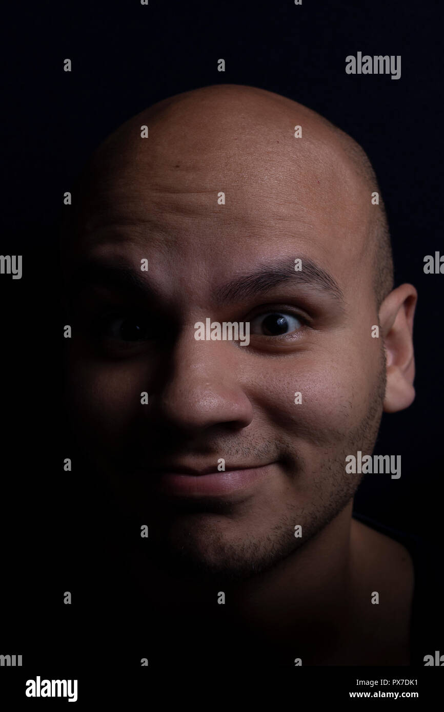 Bald Head Shaved Hair Black Stock Photos Bald Head Shaved Hair