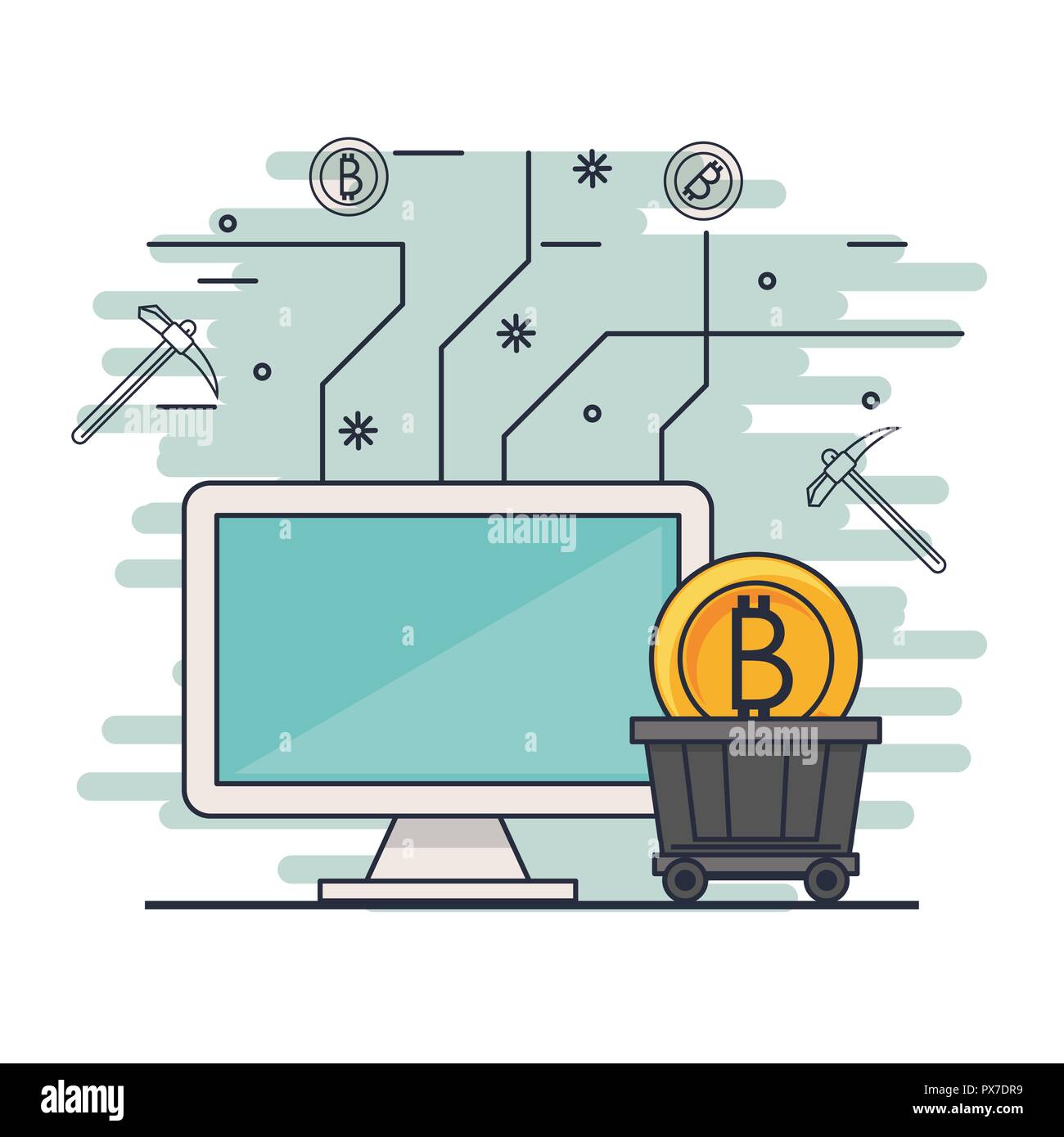 Mining Tools Cut Out Stock Images & Pictures - Alamy