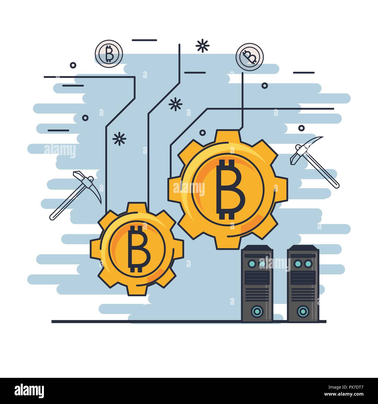 bitcoin mining technological devices Stock Vector Image & Art - Alamy