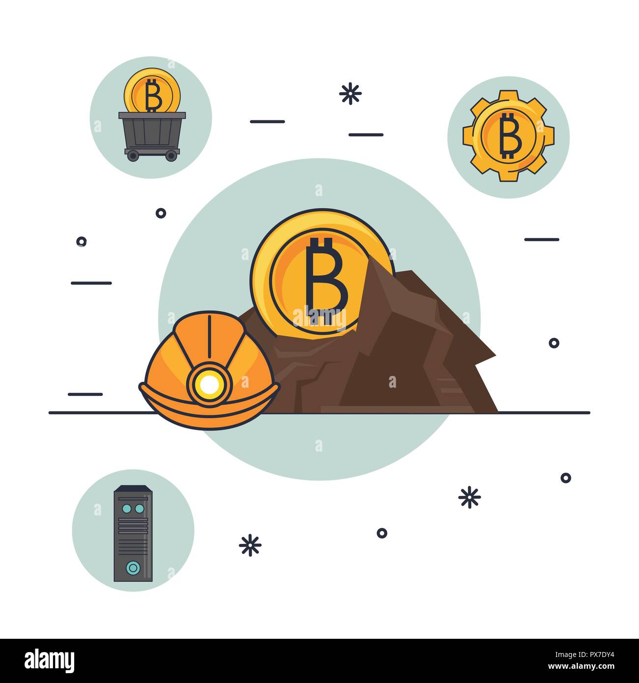 bitcoin mining technological devices Stock Vector Image & Art - Alamy