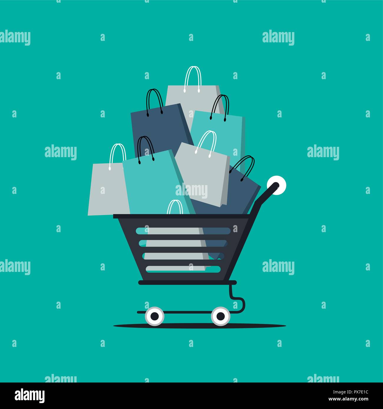 shopping bag store Stock Vector Image & Art Alamy