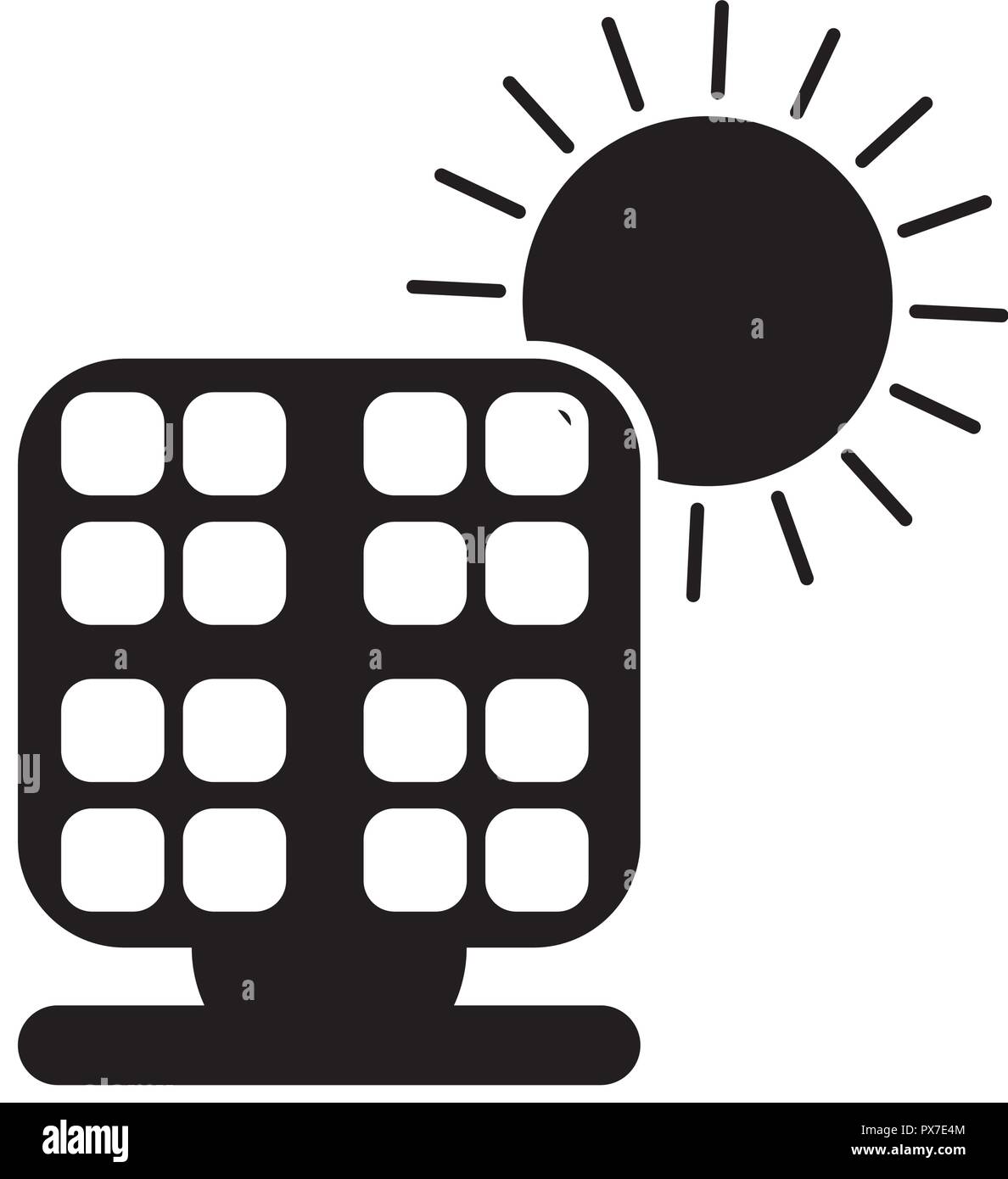 solar panel energy isolated icon vector illustration design Stock ...
