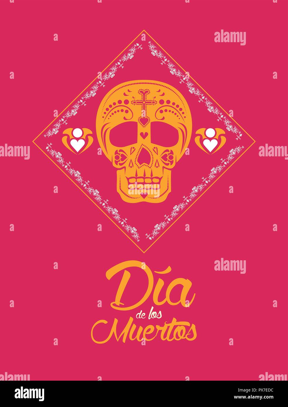 day of the dead card Stock Vector Image & Art - Alamy