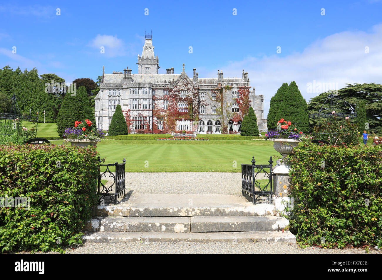 irish stately home now adare golf course, county limerick, ireland