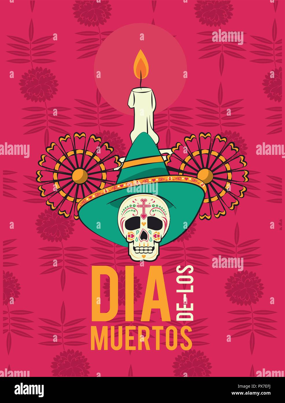 Day of the Dead card Stock Vector Image & Art - Alamy