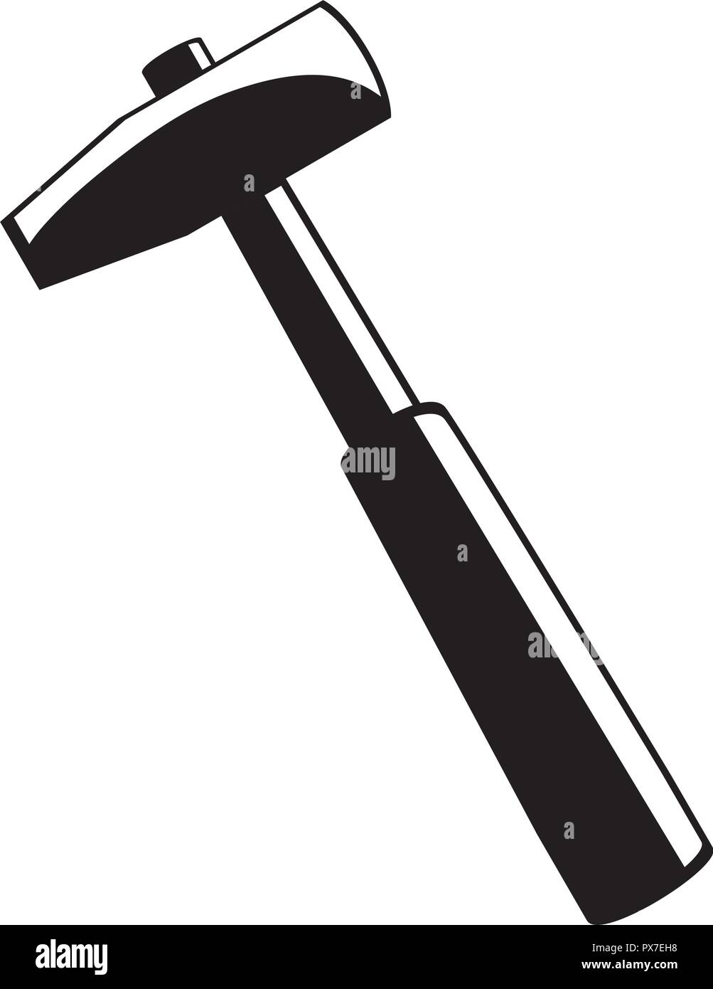 hammer handle tool icon vector illustration design Stock Vector Image