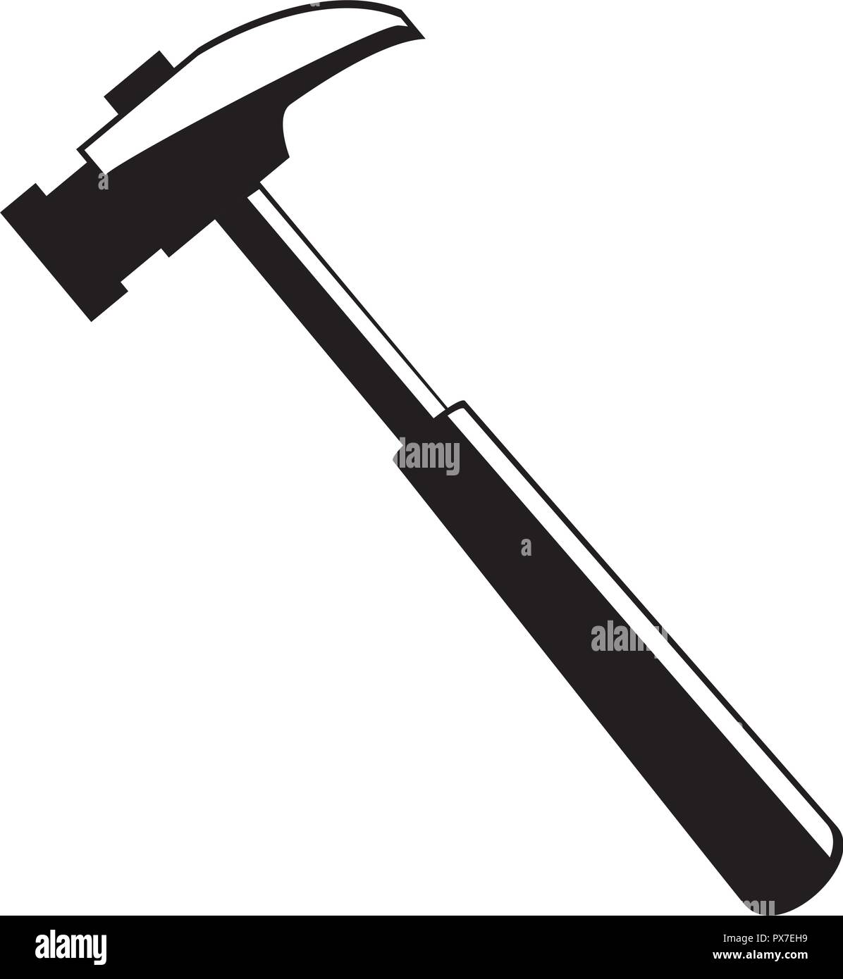 hammer handle tool icon vector illustration design Stock Vector Image