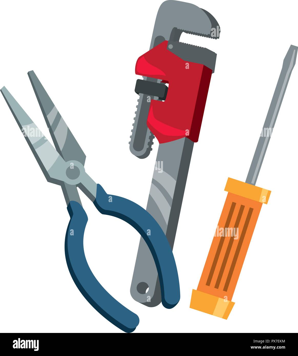 set tools collection icons vector illustration design Stock Vector