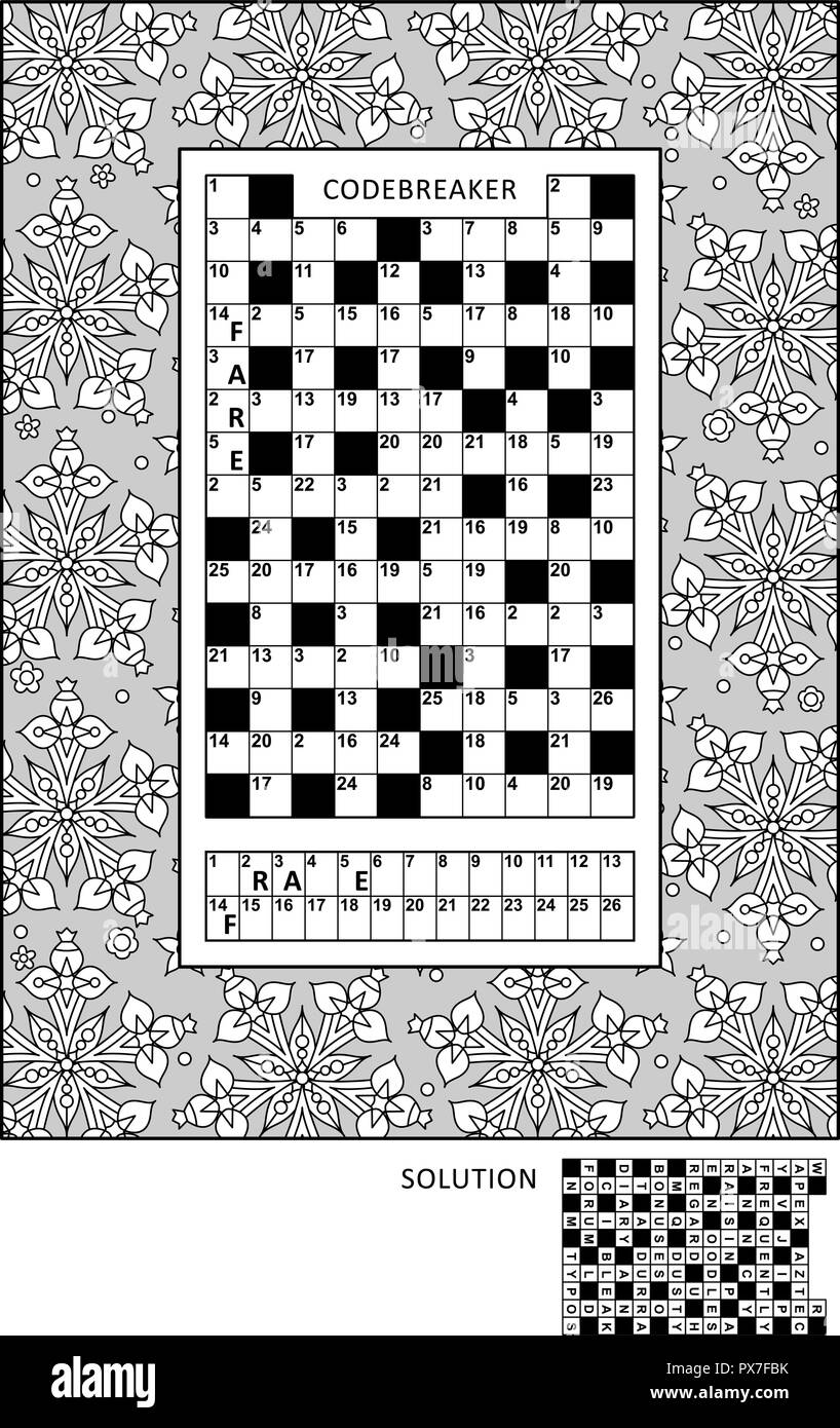 Codeword Puzzles Printable Carinewbi