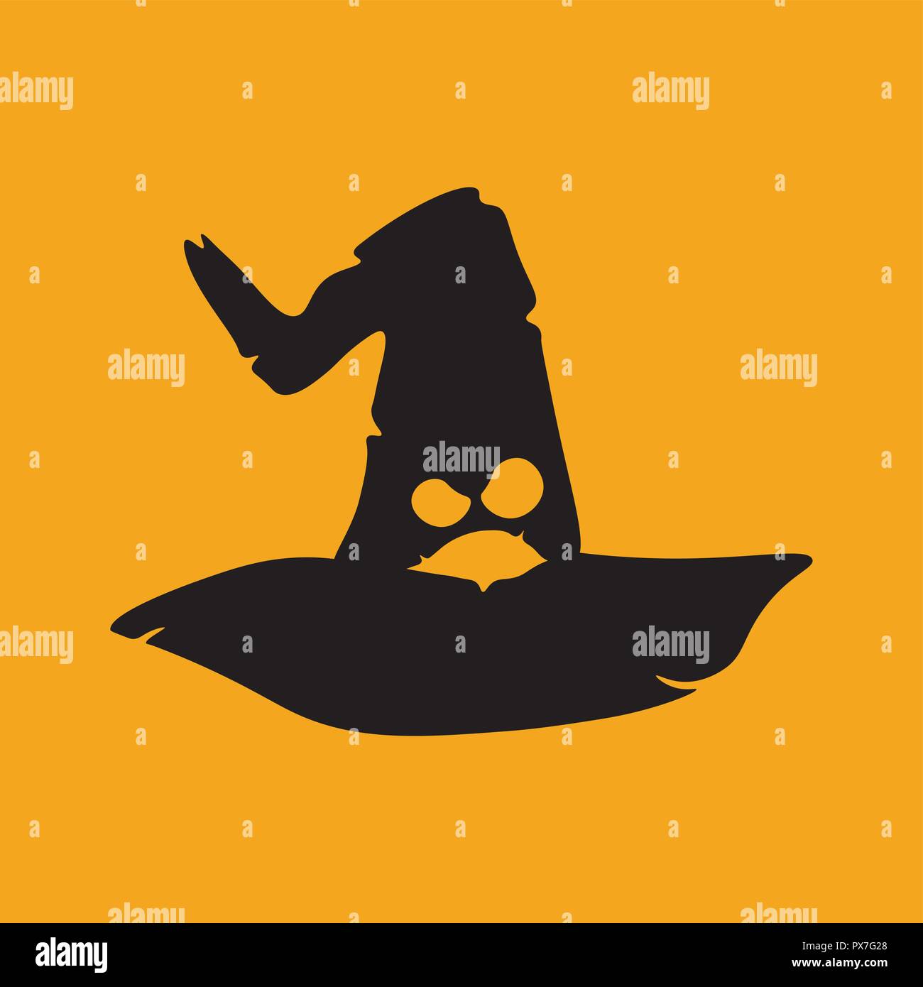 Halloween Icon: The Talking Hat Stock Vector