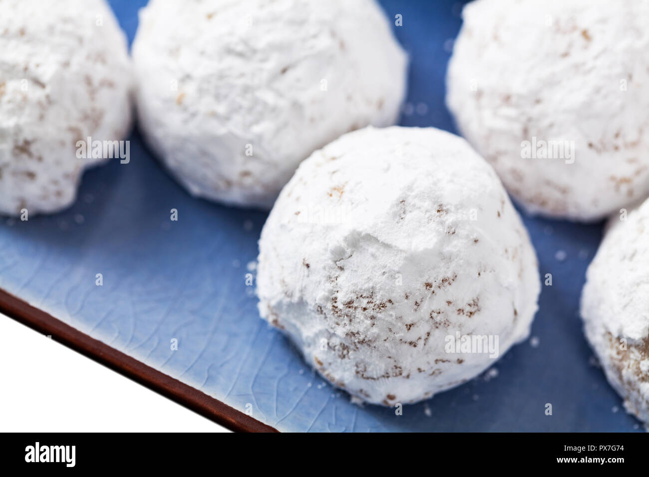 Christmas Snowballs Cookie Balls Stock Photo