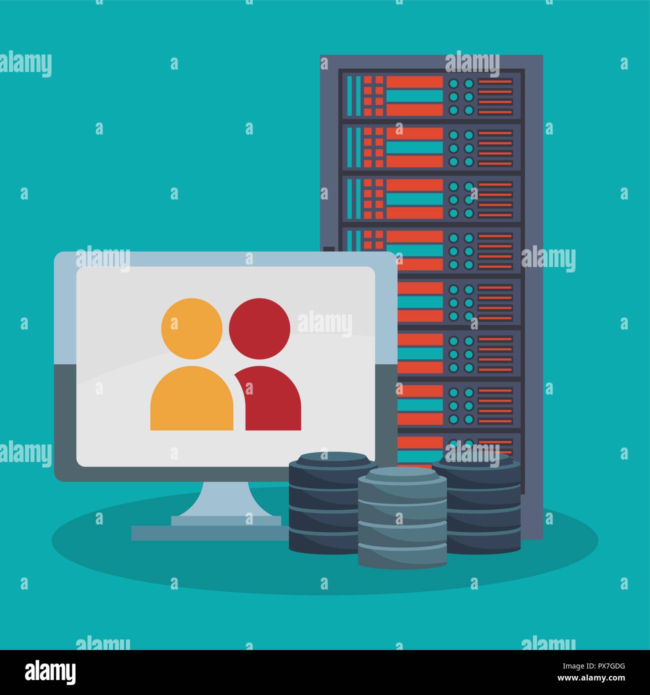 Database storage technology Stock Vector Image & Art Alamy