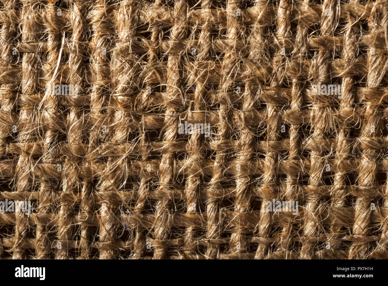 burlap that occupies the whole picture to be used as texture or background Stock Photo
