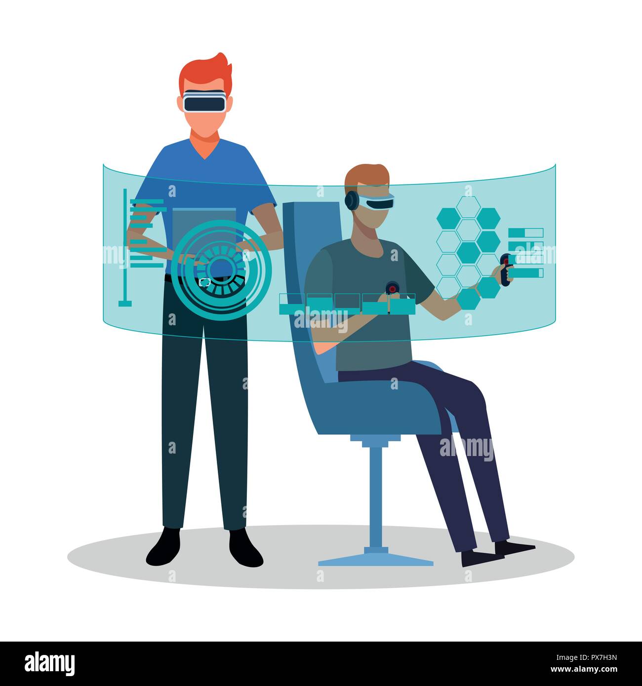 Virtual reality technology Stock Vector Image & Art - Alamy