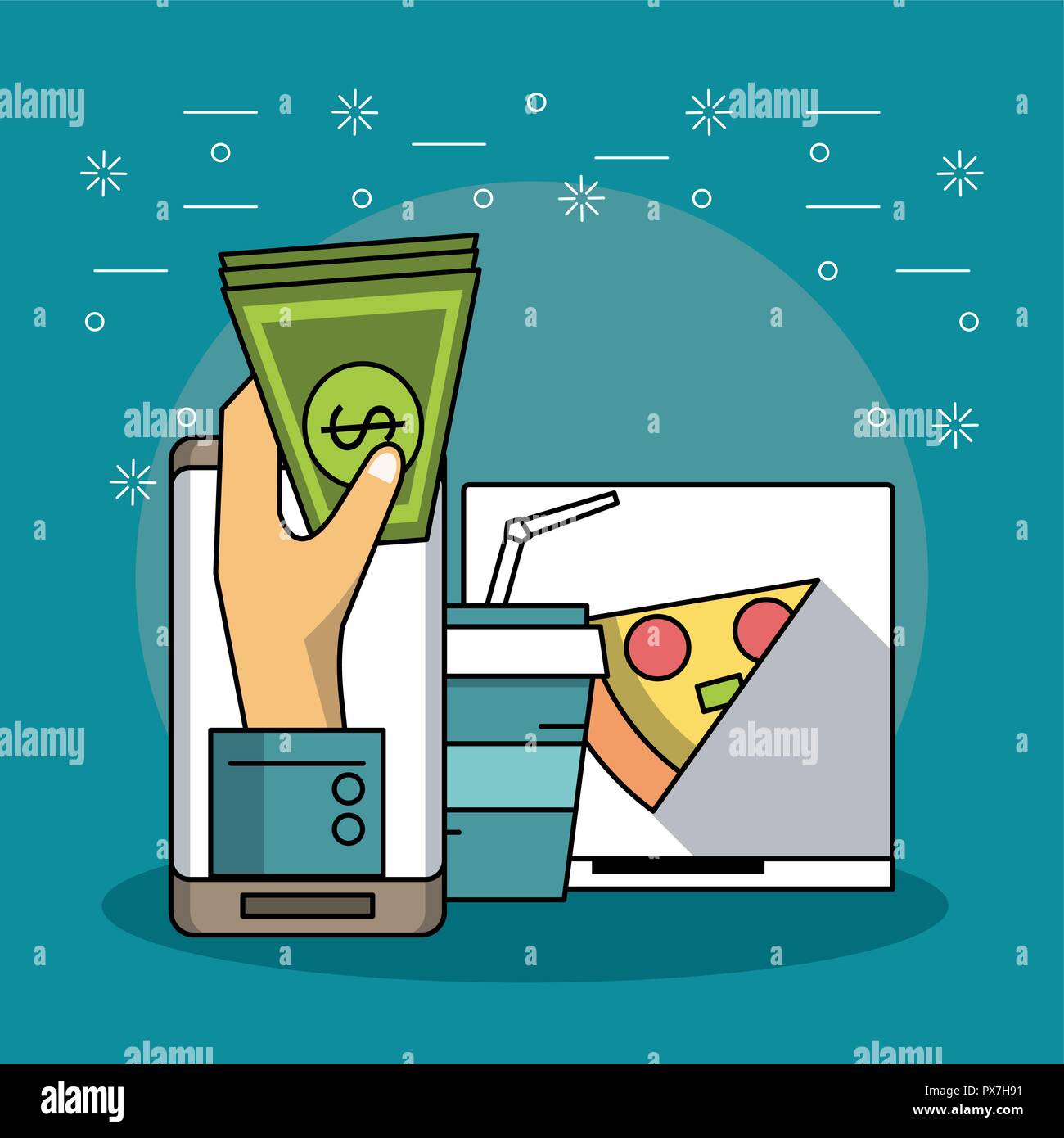 Online food order Stock Vector Image & Art Alamy