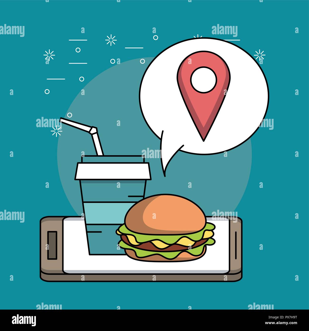 Online food order Stock Vector Image & Art Alamy