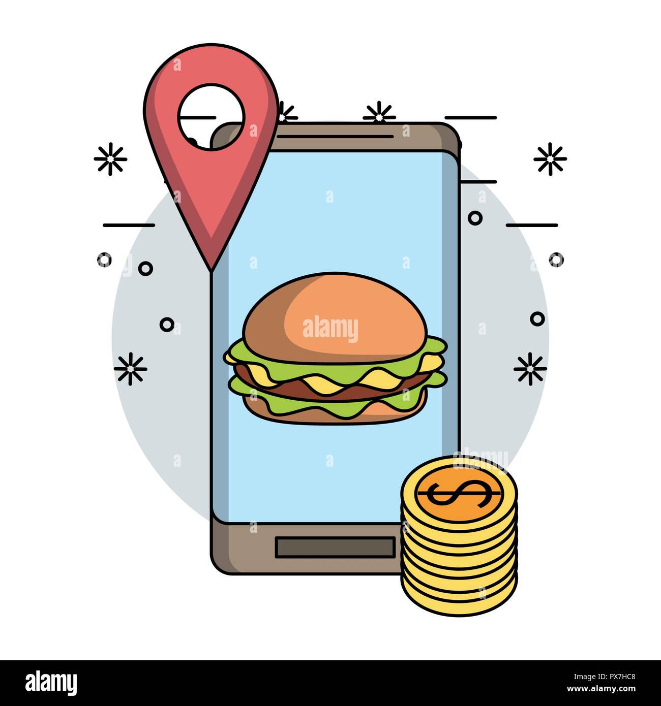 Order coin Stock Vector Images - Alamy